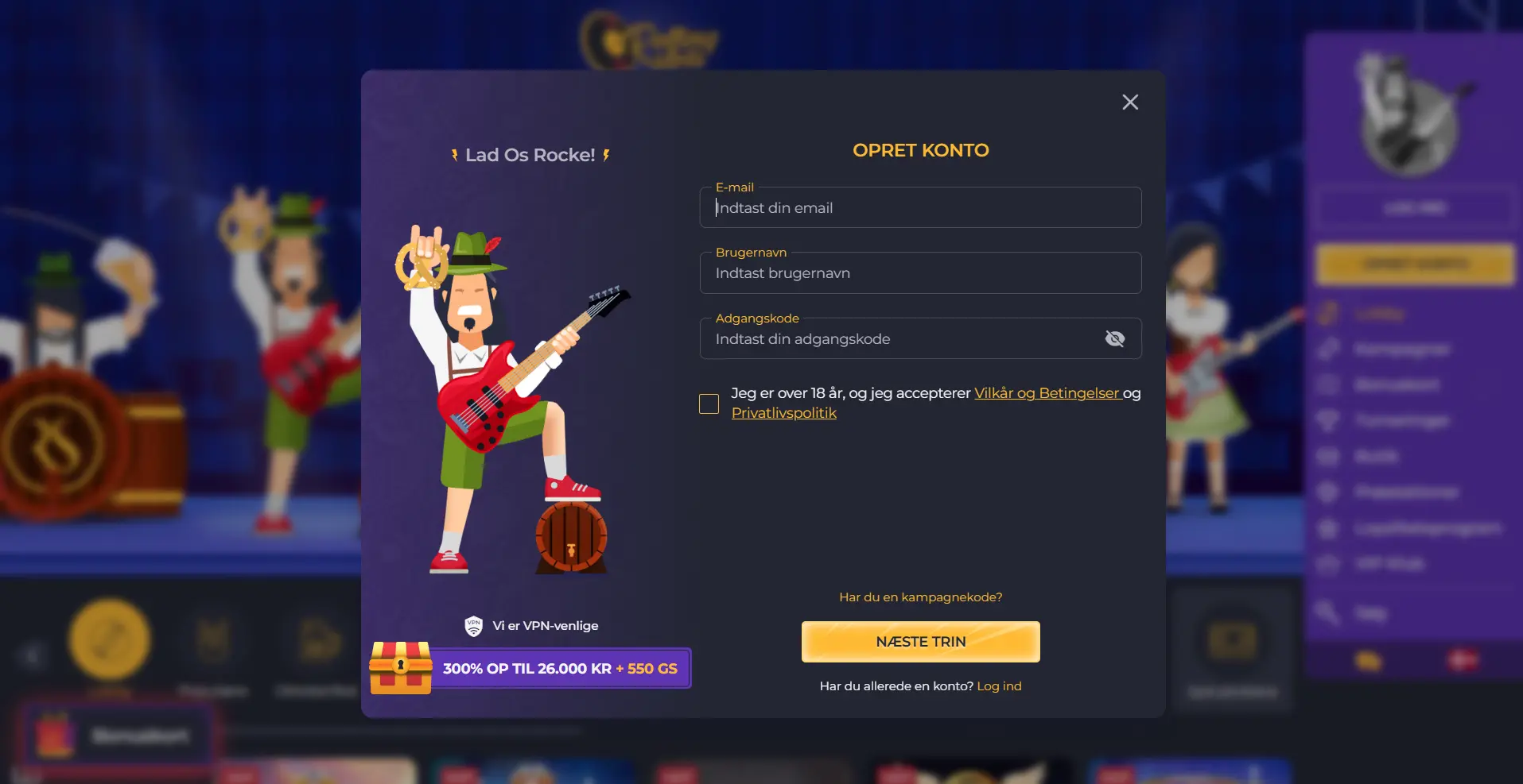 Sådan opretter du en profil på et online casino uden rofus
